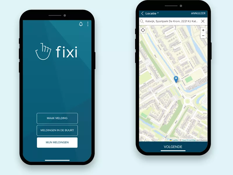 Fixi screenshots - melding maken